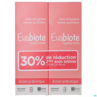 EVABIOTE INTIME GEL/MOUS LAV 250X2