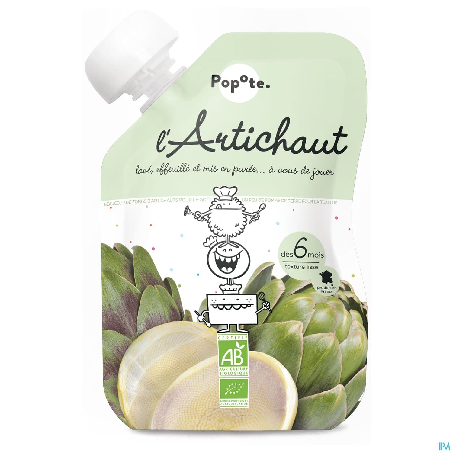 POPOTE PUREE ARTICHAUT 120G