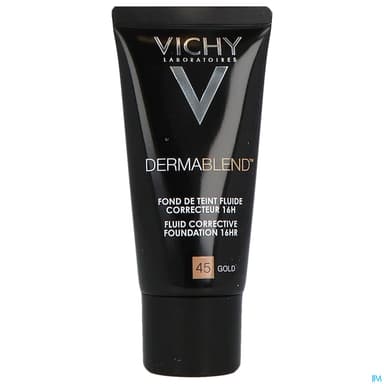 Vichy Dermablend Fluide Fond De Teint Correcteur 45 Gold 30ml