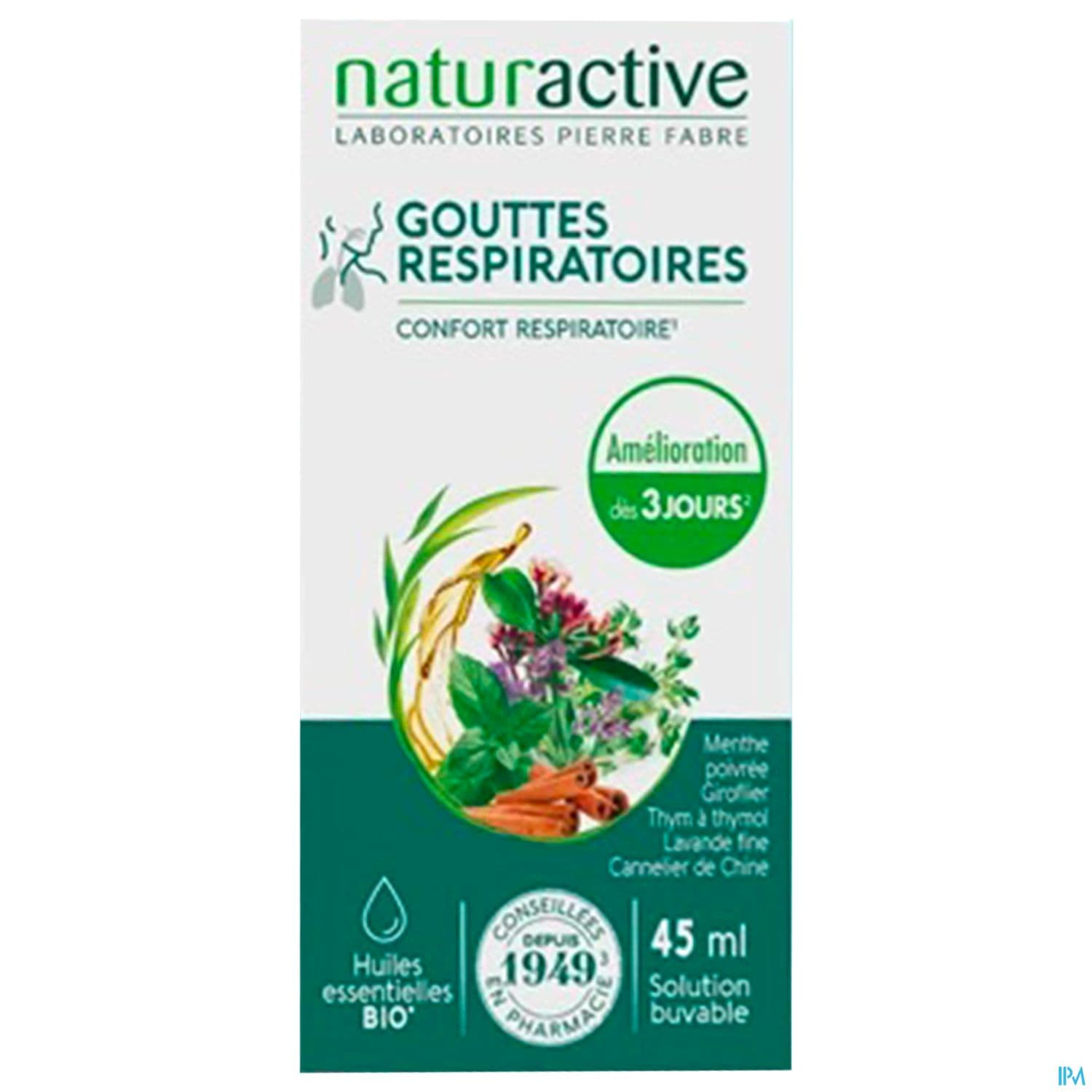 NATURACTIV GTTE RESPIRATOIRE 45ML