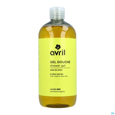 Avril Gel Douche Zeste De Citron Certifie Bio 500ml
