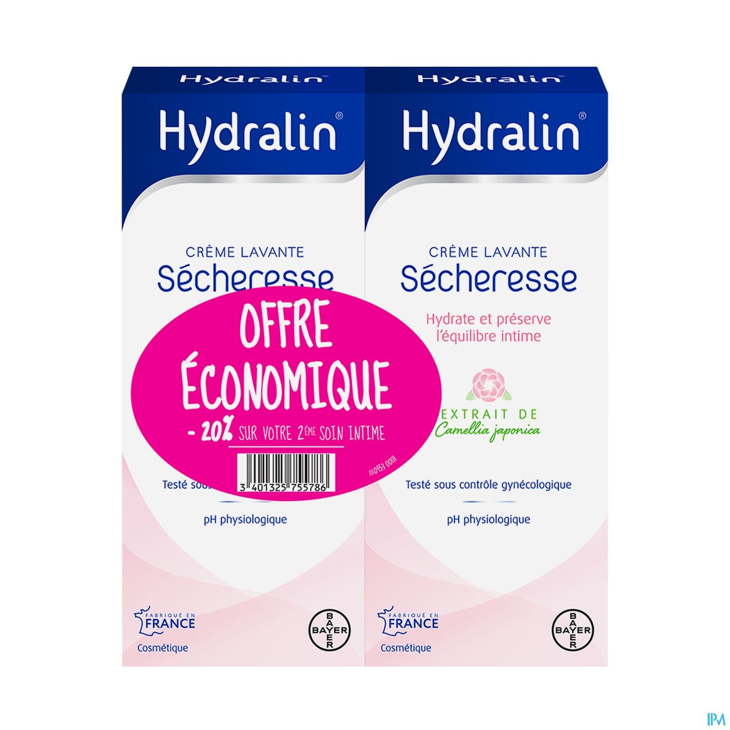 Hydralin Secheresse Creme Lavante 200ml X2 20% Offert Sur Deuxieme Flacon