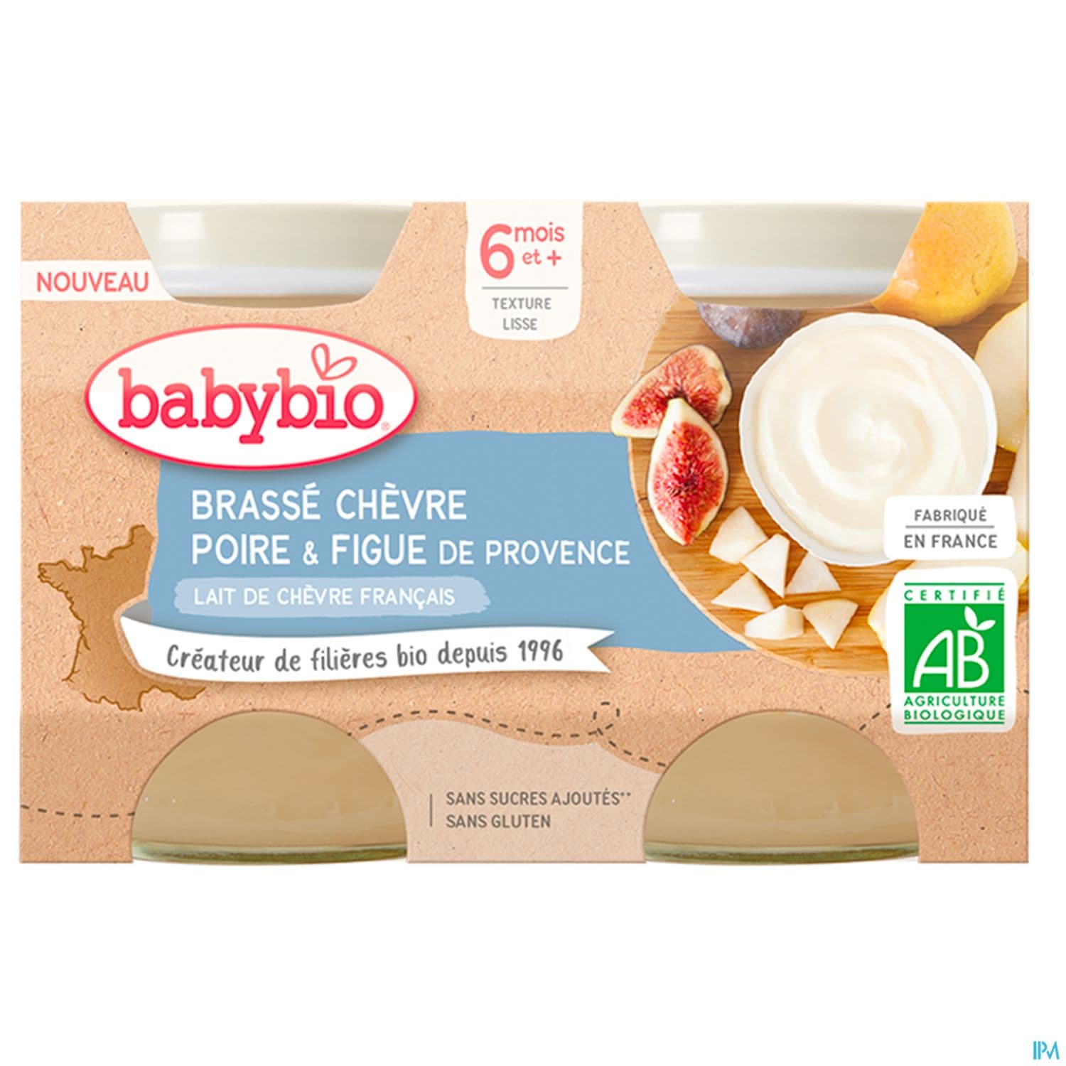 Babybio Brasse Au Lait De Chevre Francais Poire Et Figue De Provence 6m 130g X2