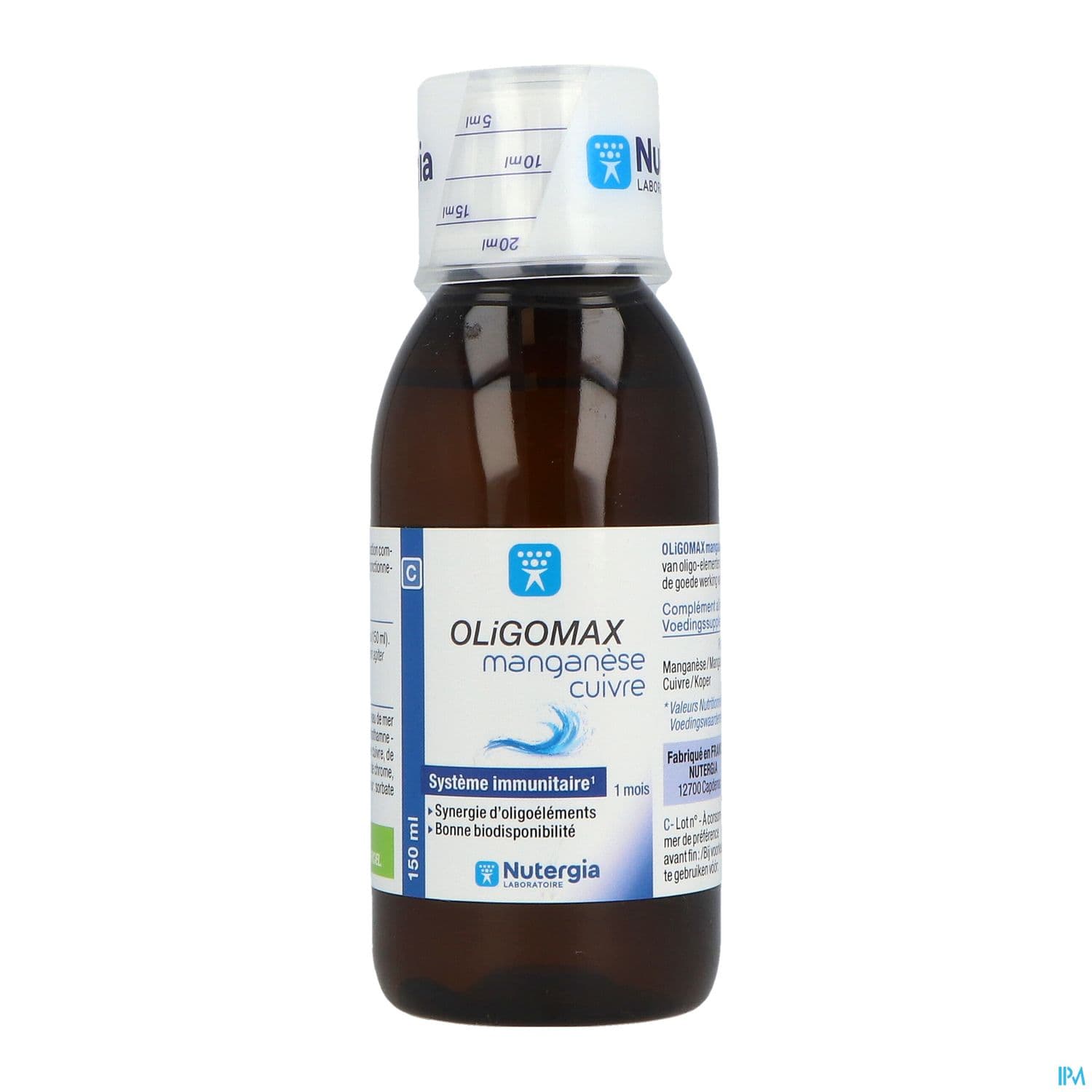 Nutergia Oligomax Manganese Cuivre Solution Buvable 150ml