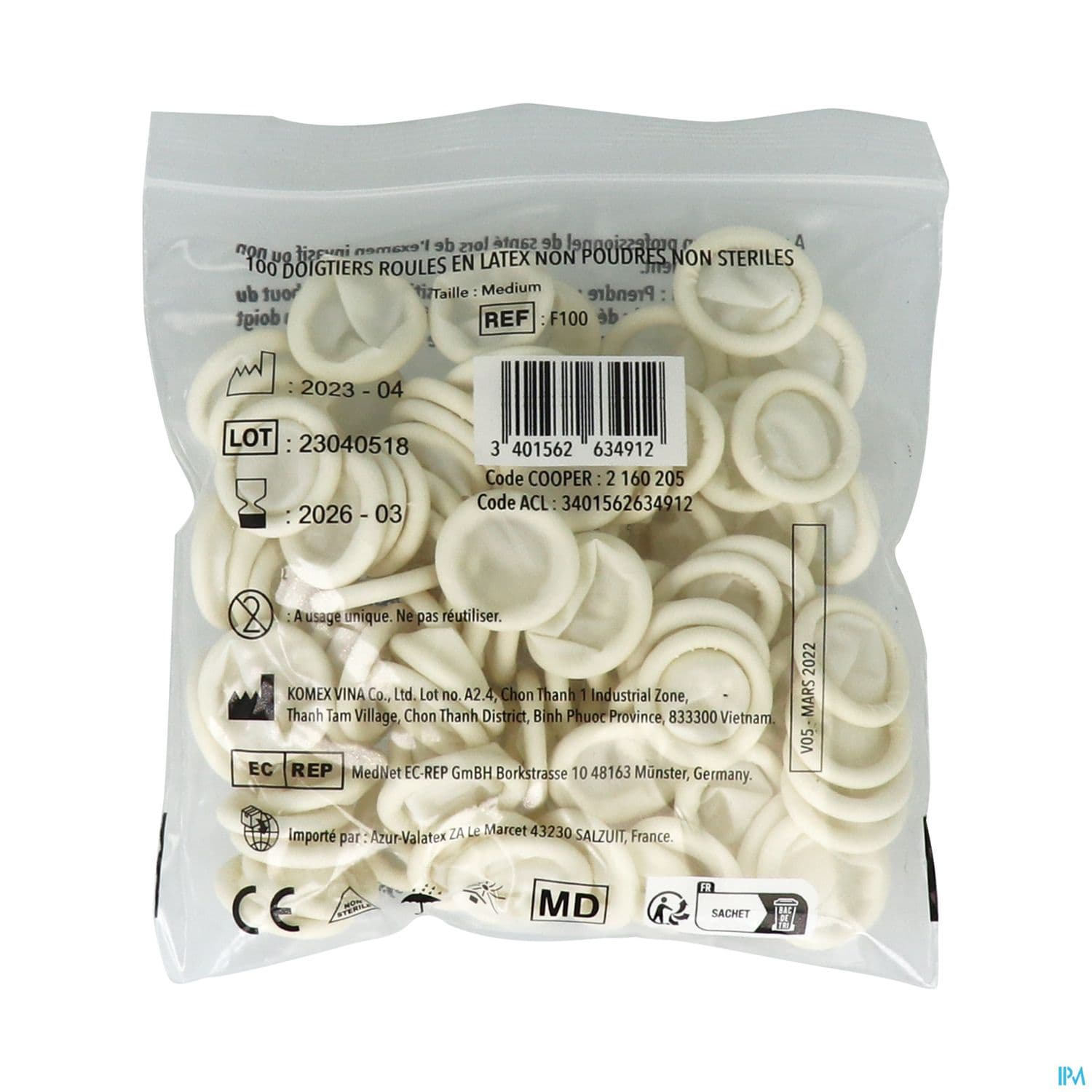 DOIGT LATEX ROUL COOPER 100