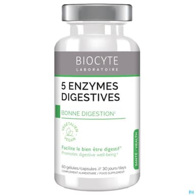 Biocyte 5 Enzymes Digestives Gelule 60