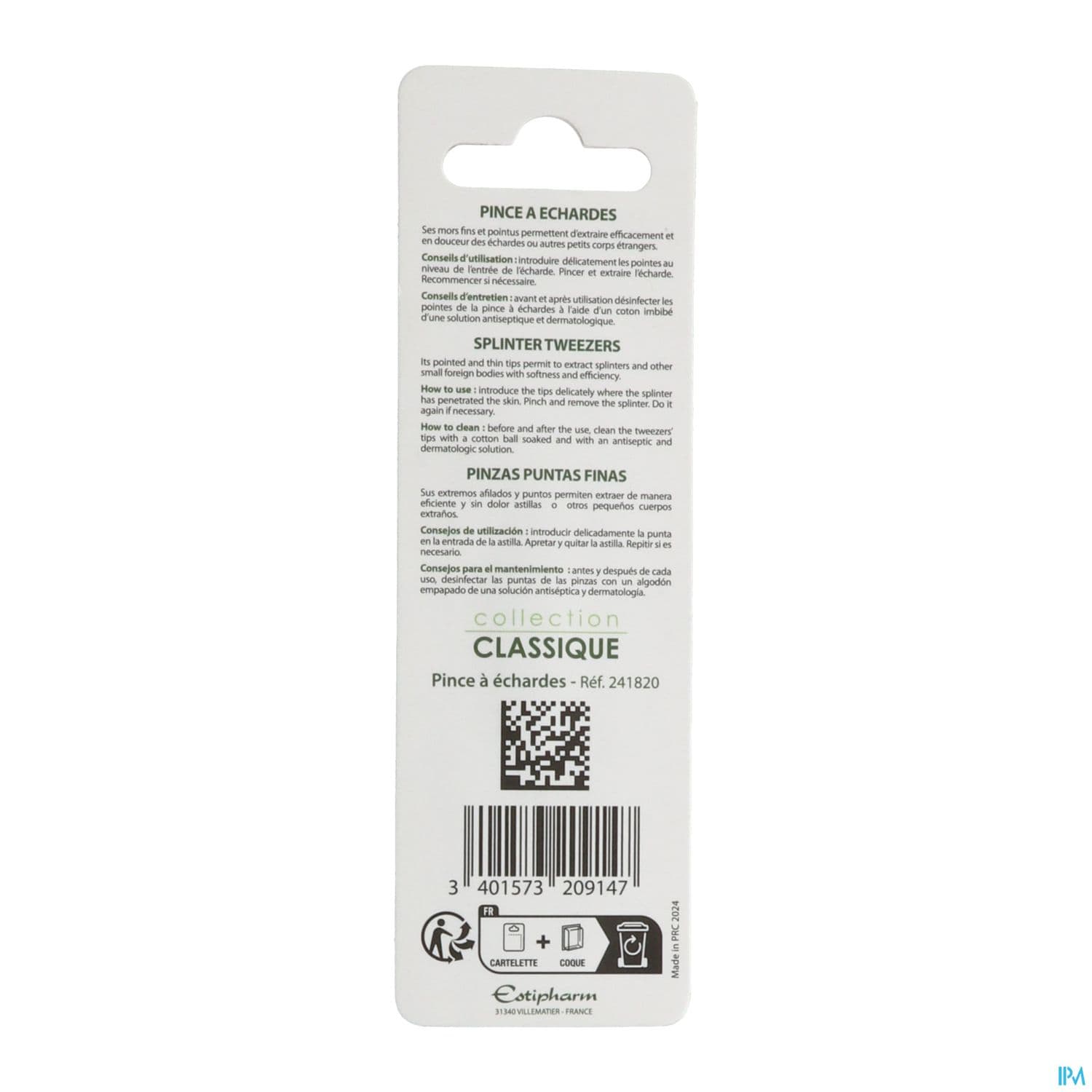 Estipharm Pince A Epiler 3mm5 Pointu