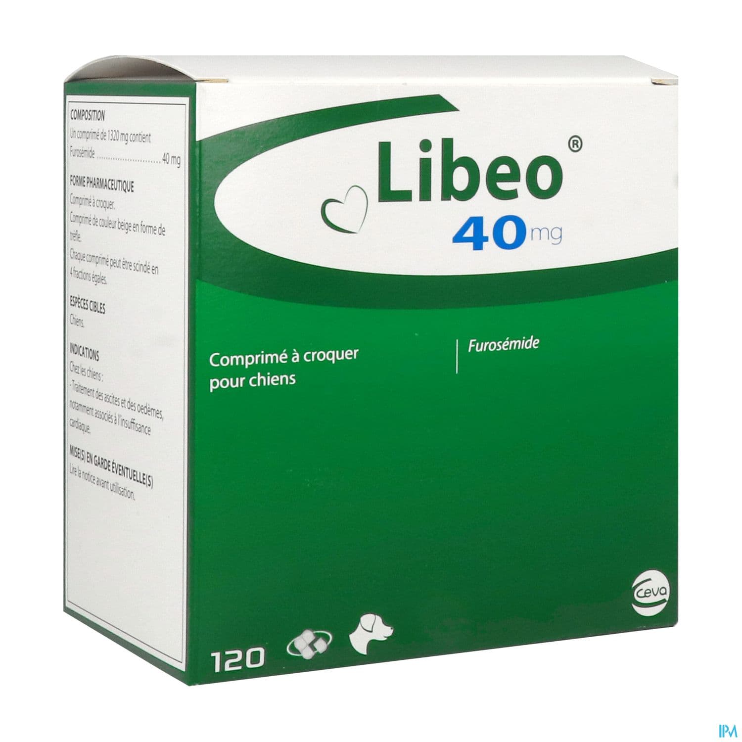 Libeo 40mg Chien Diuretique Comprime A Croquer 120