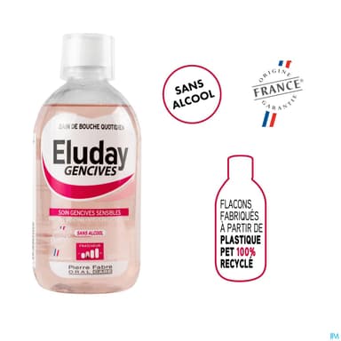Eluday Gencives Bain De Bouche 500ml + Doseur