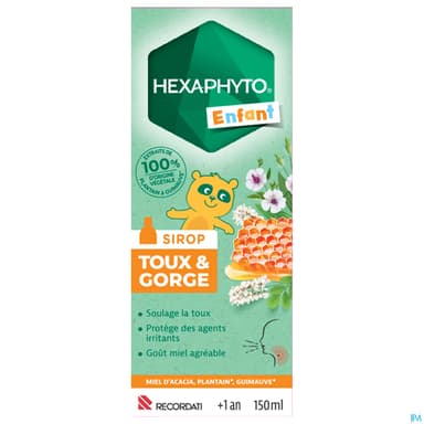 HEXAPHYTO SIROP TOU/GORG ENF 150ML
