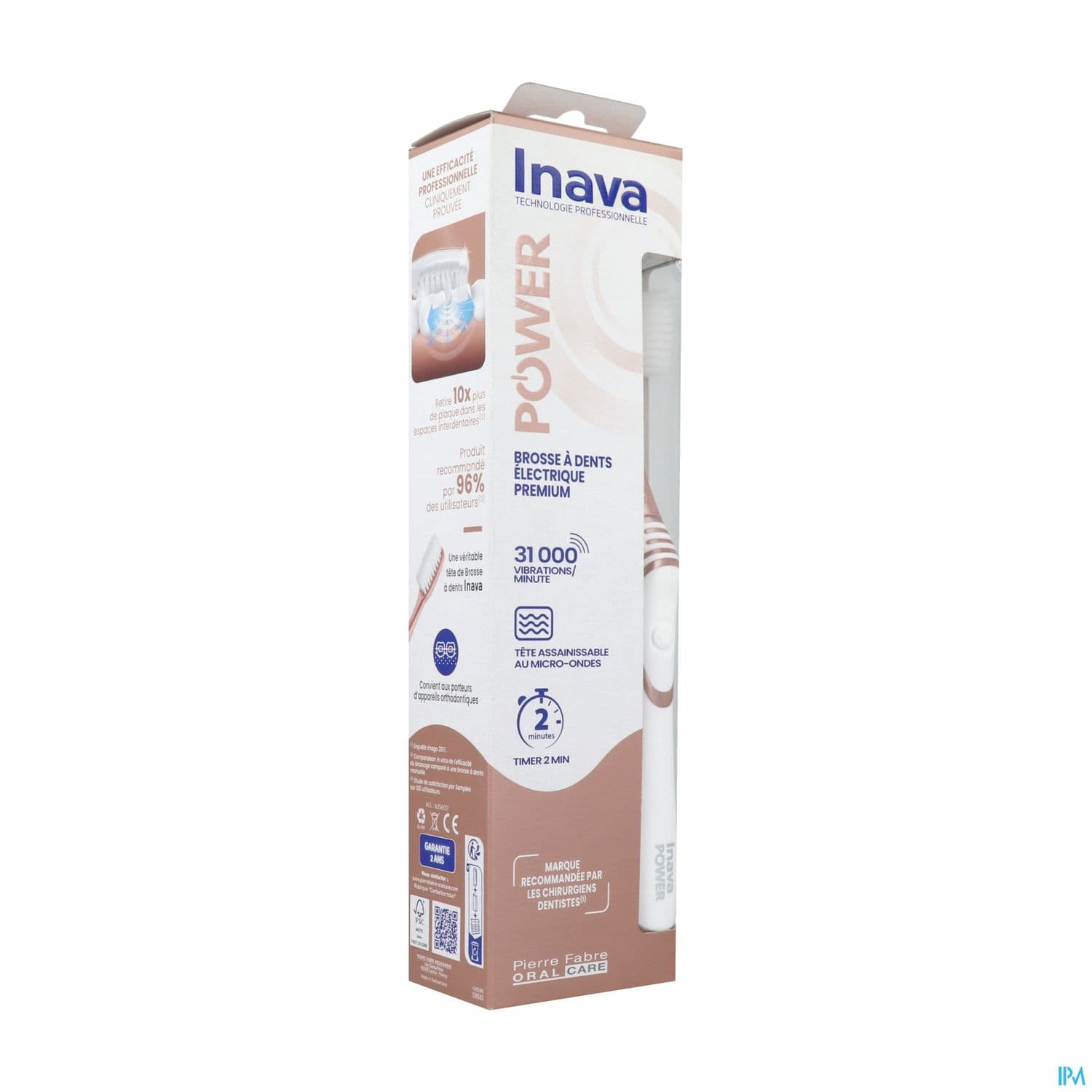 Inava Power Brosse A Dents Electrique Rose