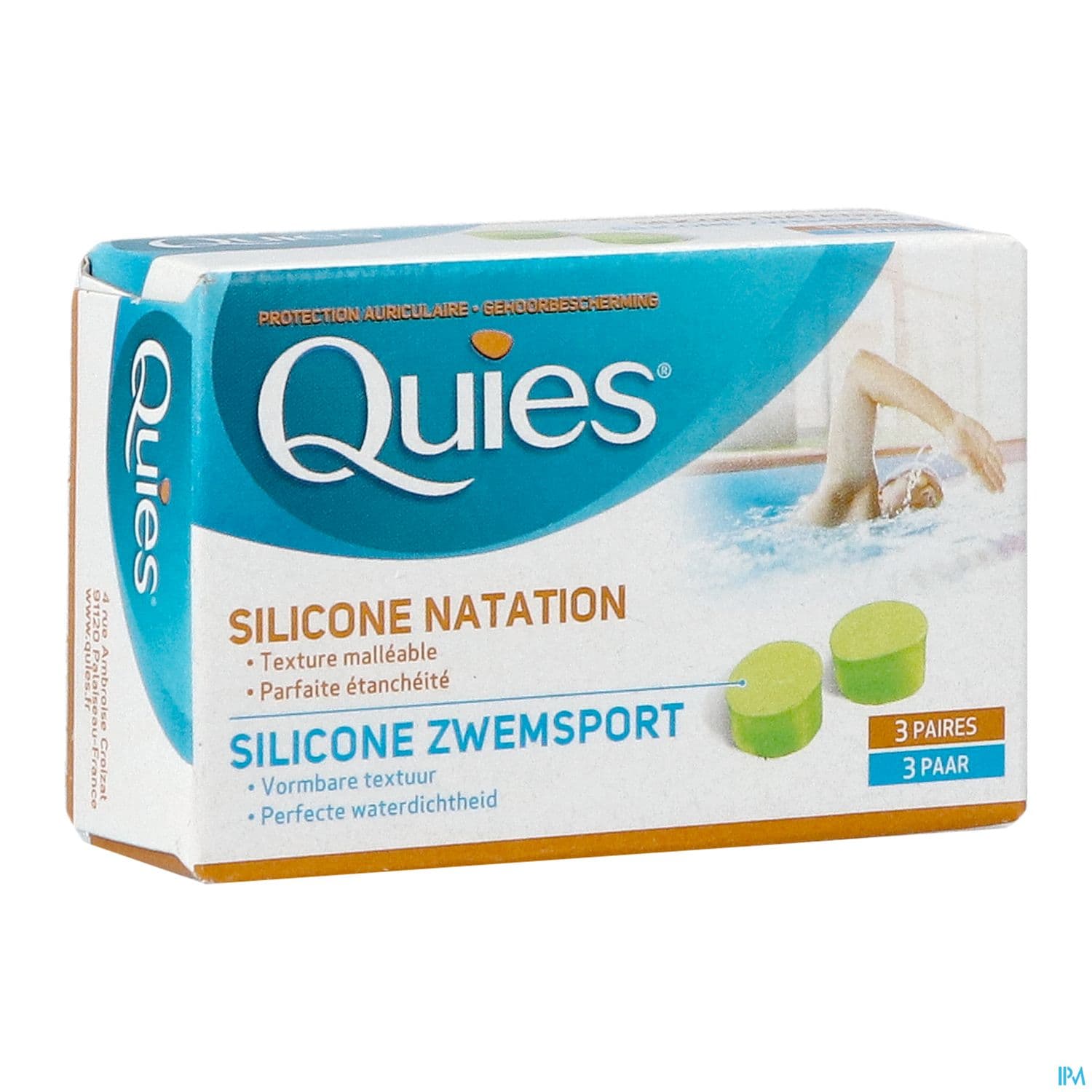 Quies Silicone Malleable Special Natation Standard 6