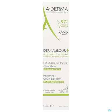 A-DERMA DERMALIBOUR CICA+ LEVRE 15