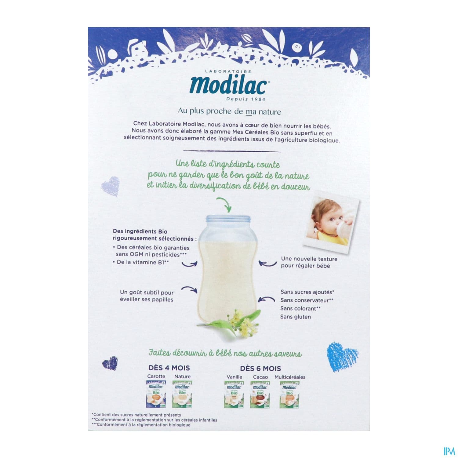 MODILAC CEREALE BIO NUIT 250G
