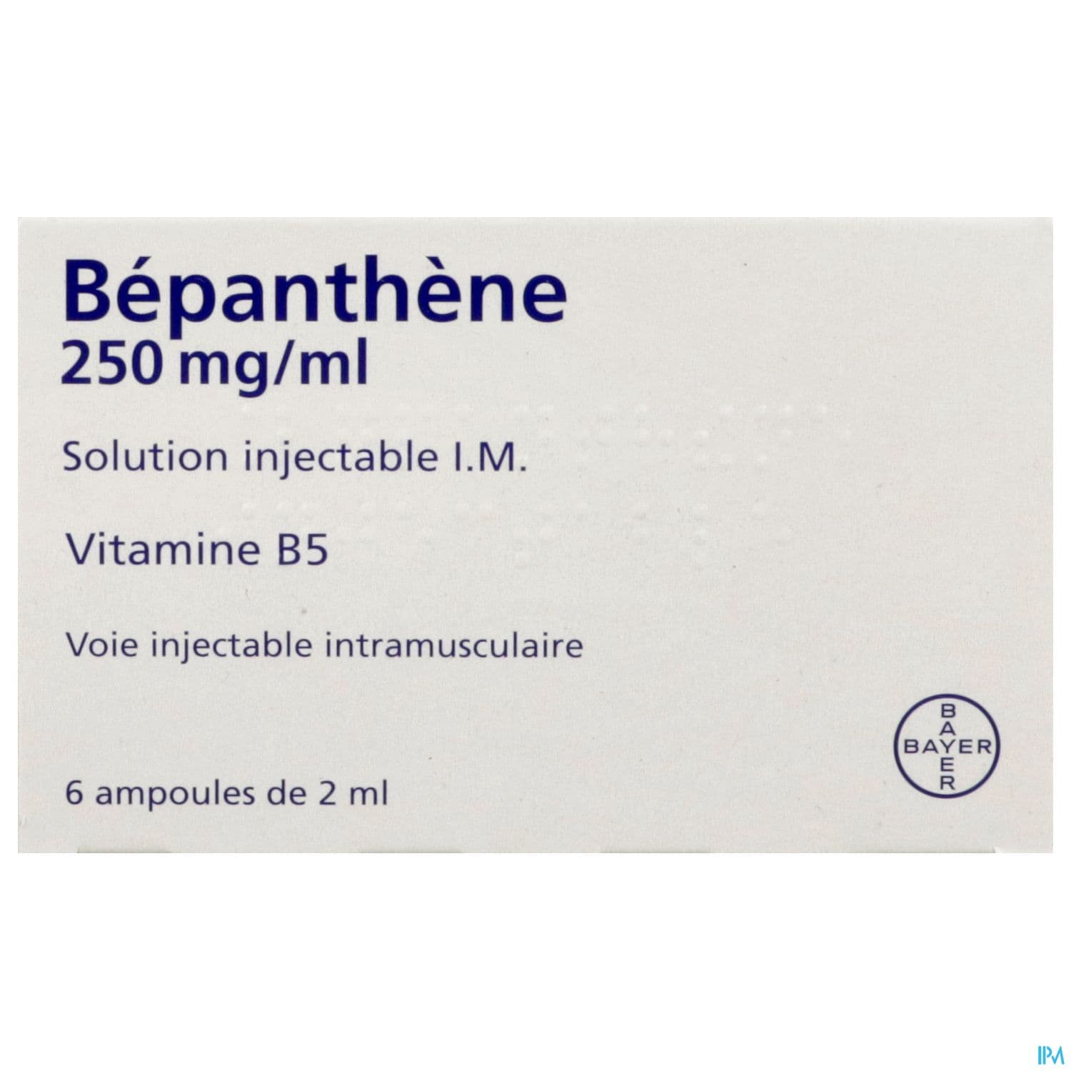 Bepanthene 250mg/ml Solution Injectable Im 2ml 6