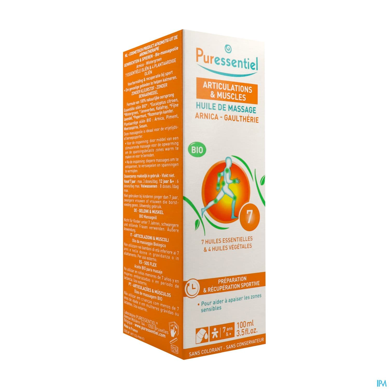 Puressentiel Huile De Massage Bio Effort Musculaire Arnica Gaultherie Nouvelle Formule 100ml