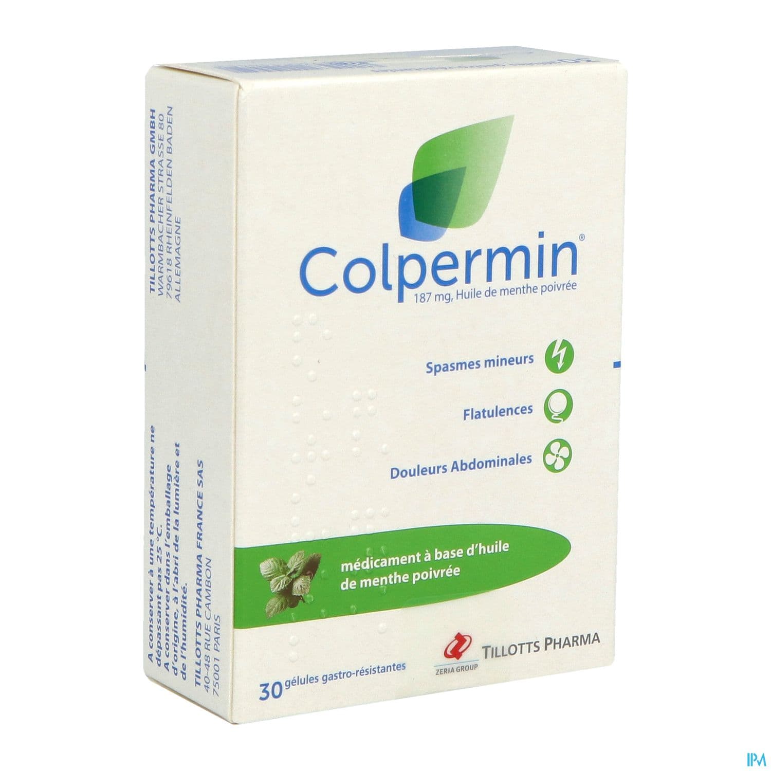 COLPERMIN 187MG GELULE 30