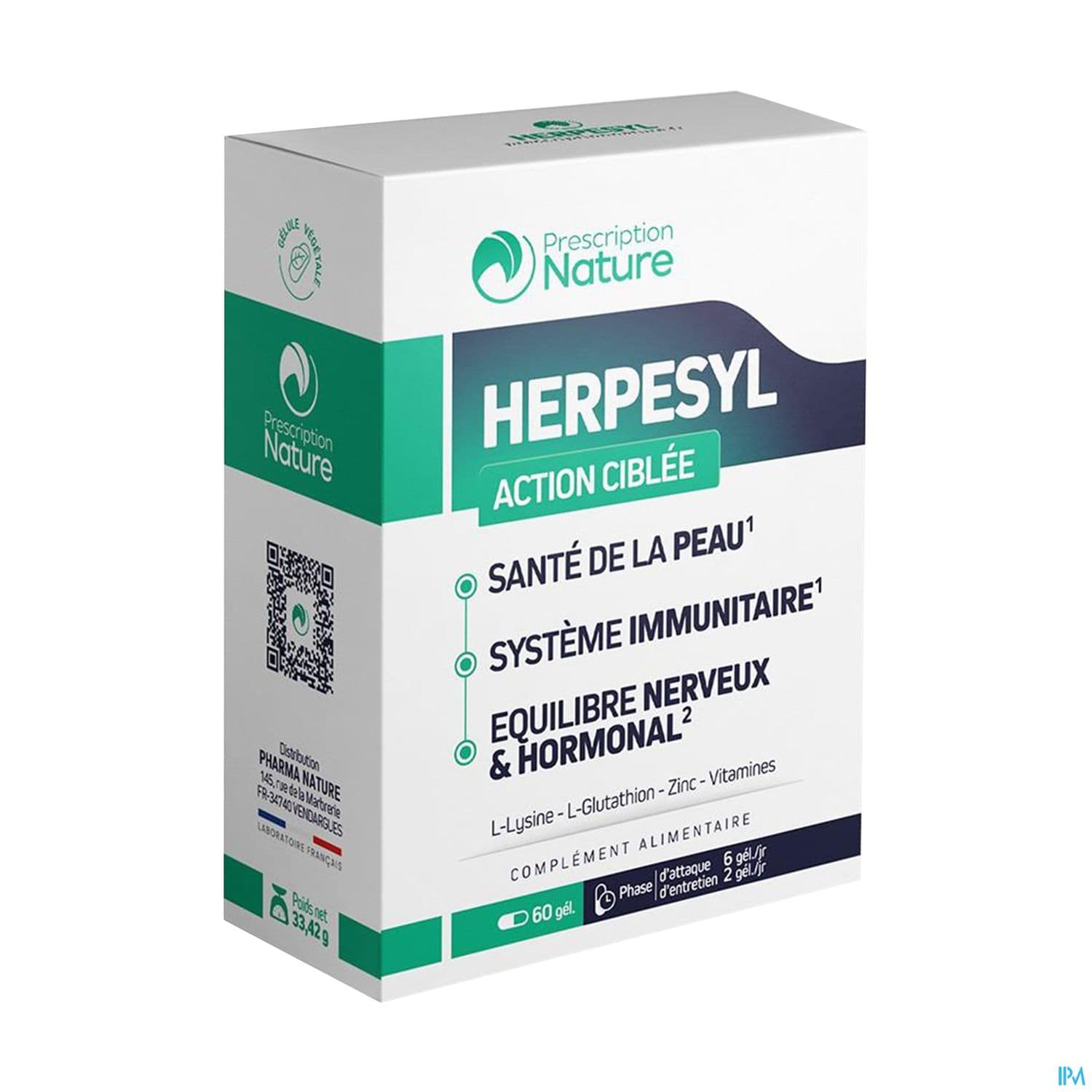 PRESCRIPTION NAT HERPESYL GELUL60