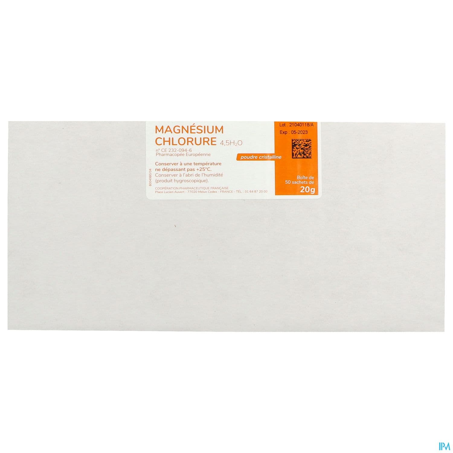MAGNESIUM CHL COOPER PUR SAC20G 50