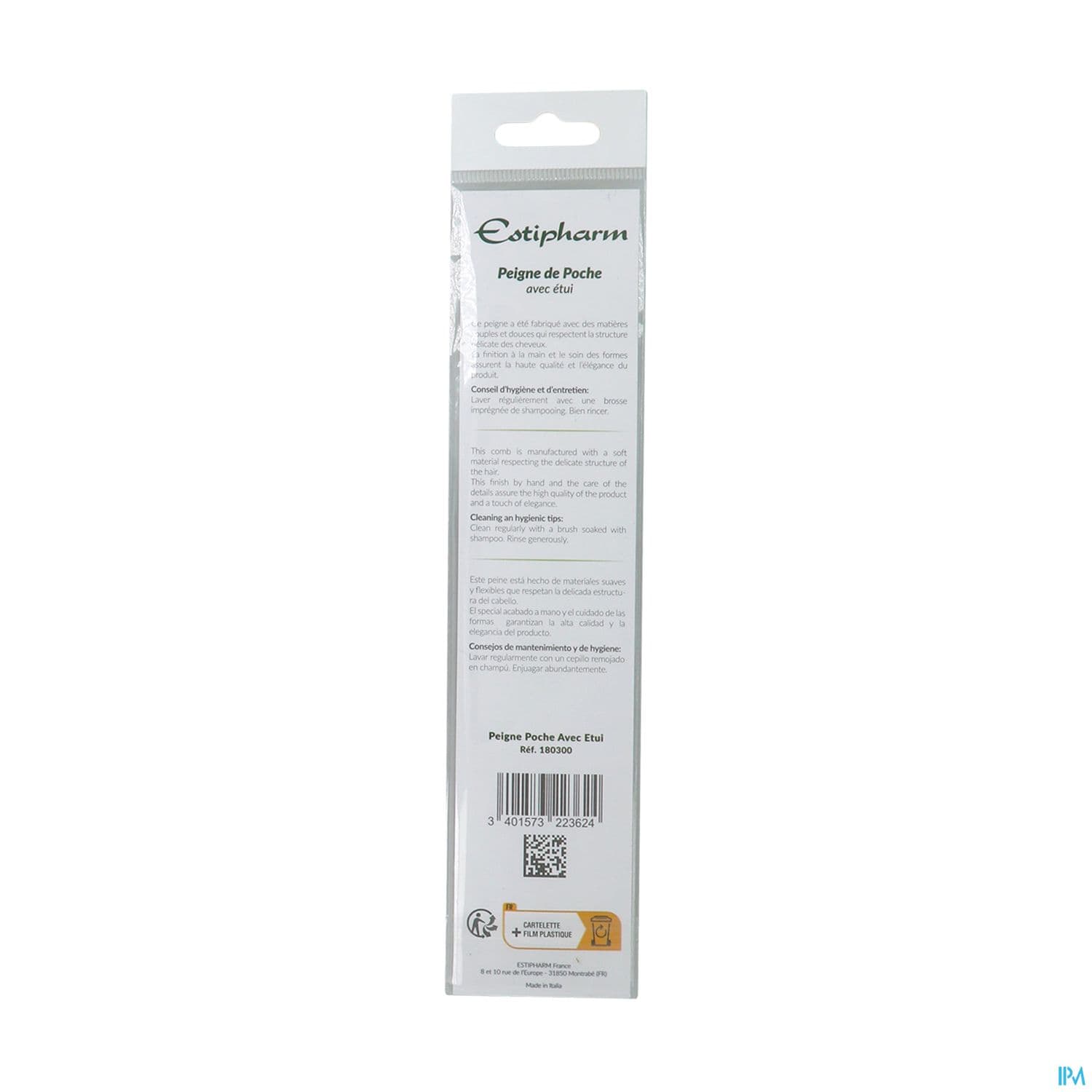 Estipharm Peigne Poche Avec Etui