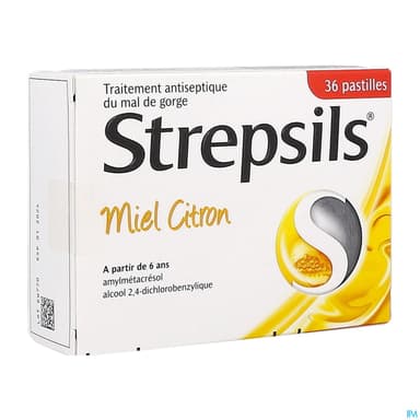 STREPSILS MIEL CITRON PAST 36
