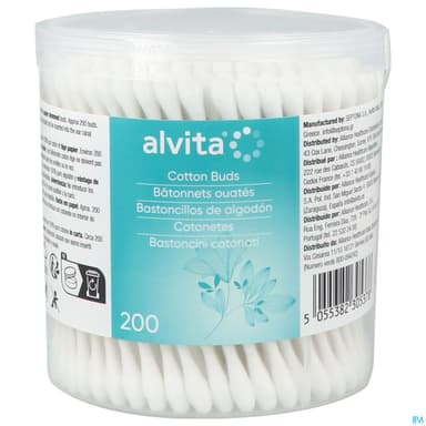 Alvita Coton Tige Batonnet 200