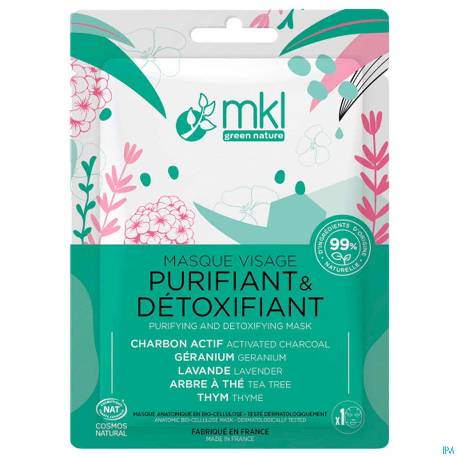 Mkl Green Nature Masque Visage Purifiant Detoxifiant Cosmos Nat 10ml