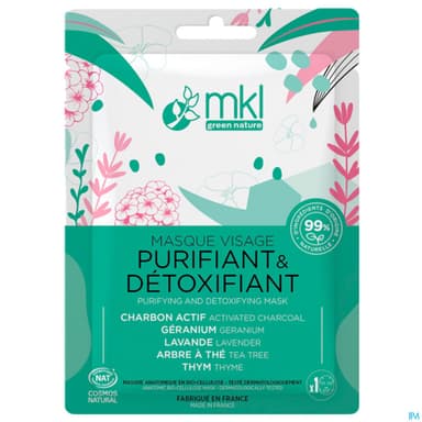 Mkl Green Nature Masque Visage Purifiant Detoxifiant Cosmos Nat 10ml