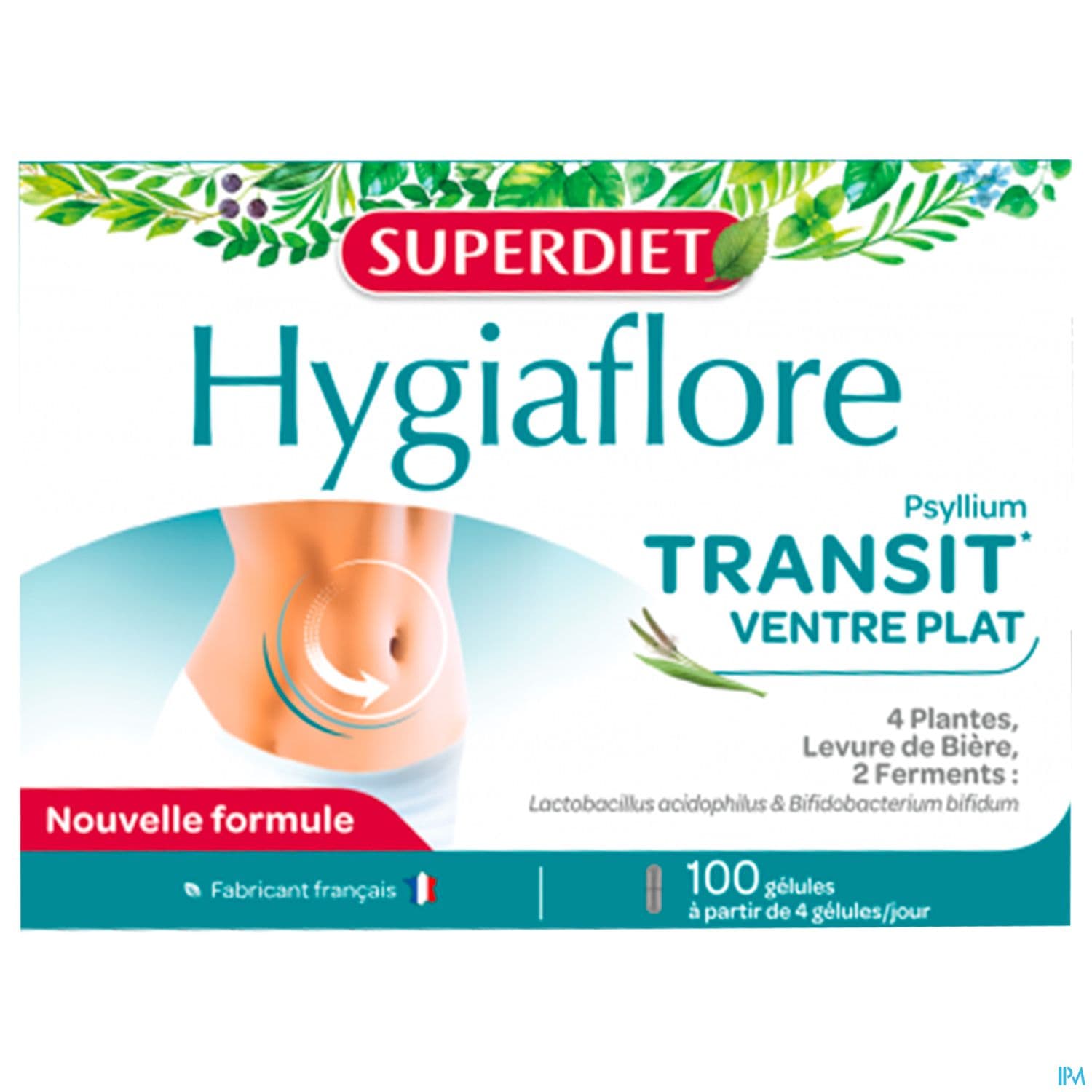 Superdiet Hygiaflore Transit Ventre Plat Gelule 100