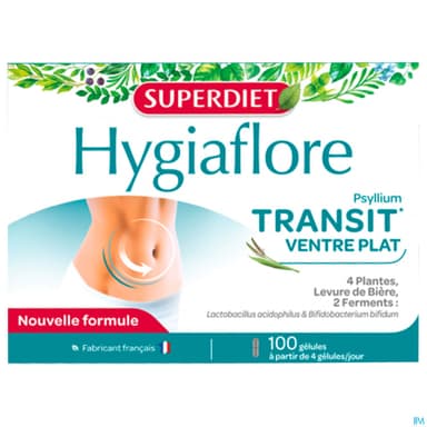 Superdiet Hygiaflore Transit Ventre Plat Gelule 100