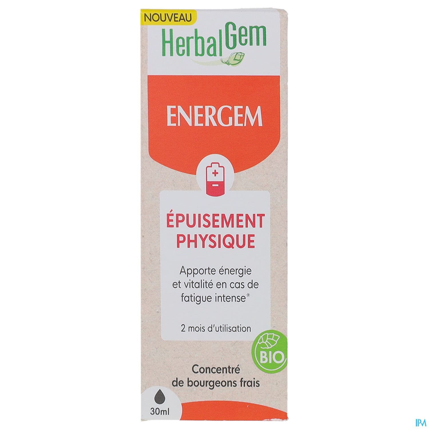 Herbalgem Energem Epuisement Physique Bio 30ml