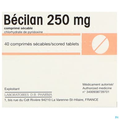 Becilan 250mg Comprime Secable Boite 40