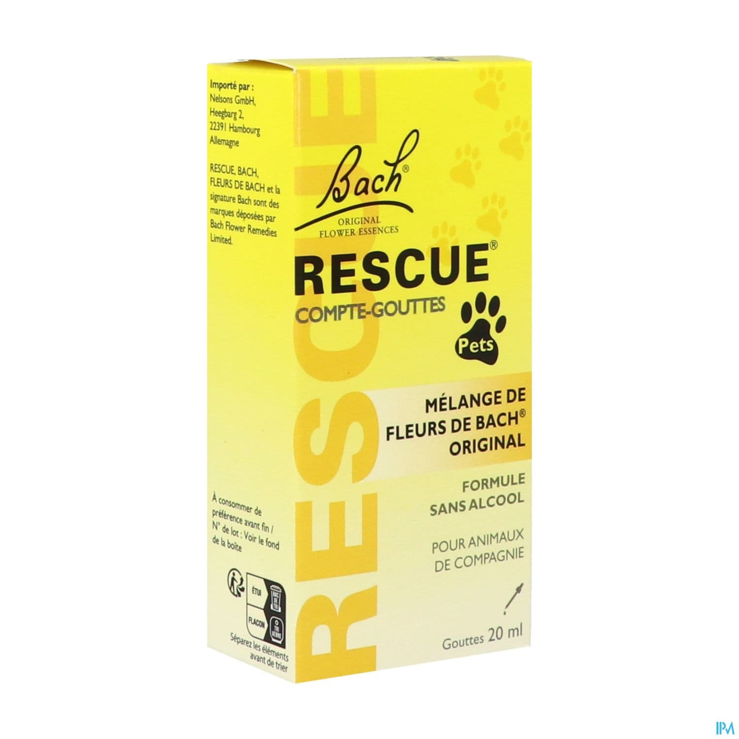 Rescue Bach Pets Compte Gouttes 20ml