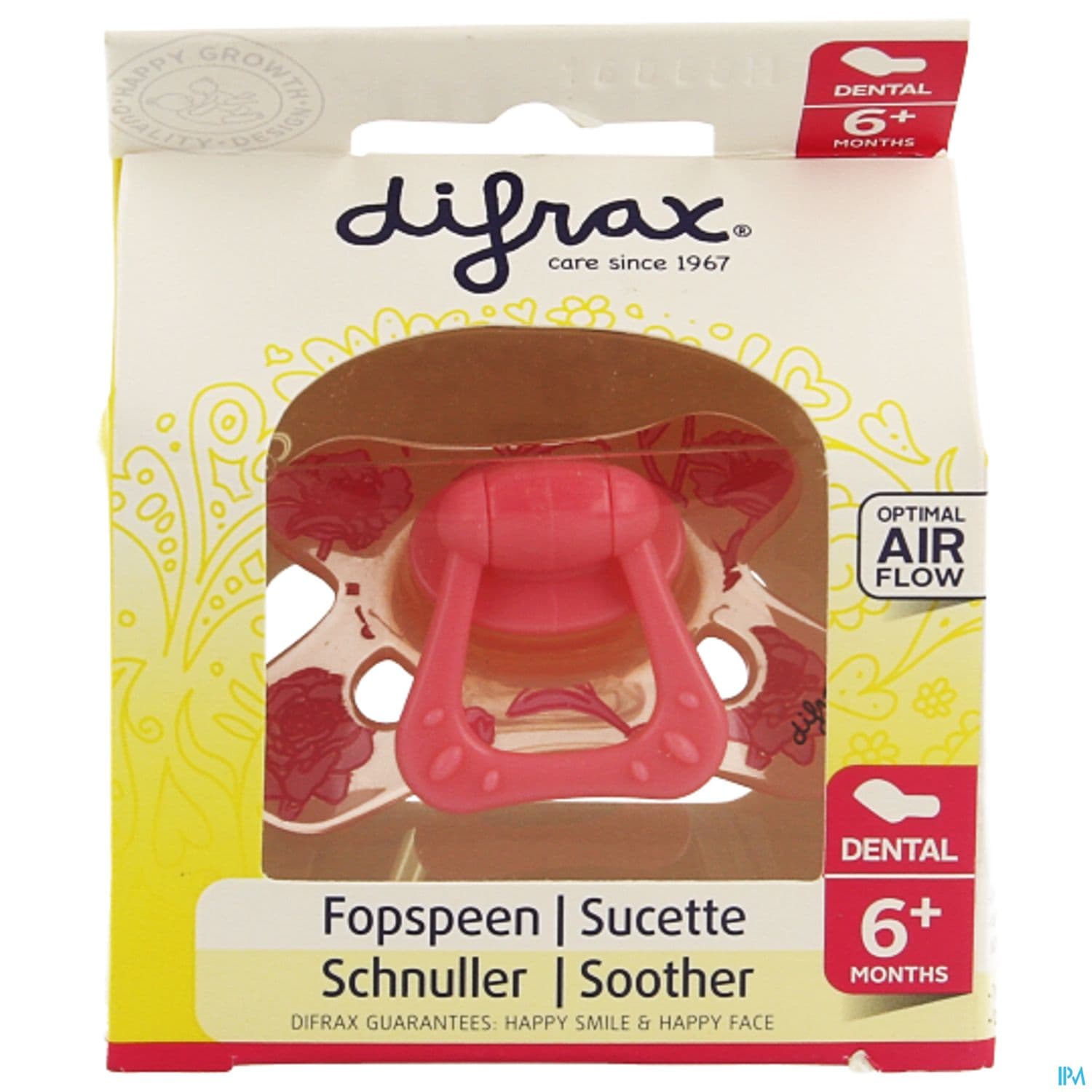Difrax Sucette Dental 6/12mois
