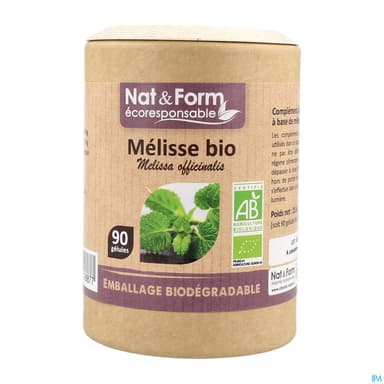 Nat Et Form Ecoresponsable Melisse Bio Gelule Vegetale 90
