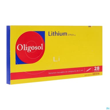 Oligosol Lithium Solution Buvable Ampoule 2ml 28