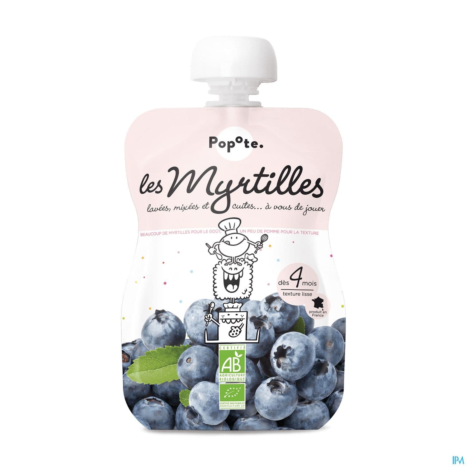 POPOTE COMPOTE MYRTILLE 120G