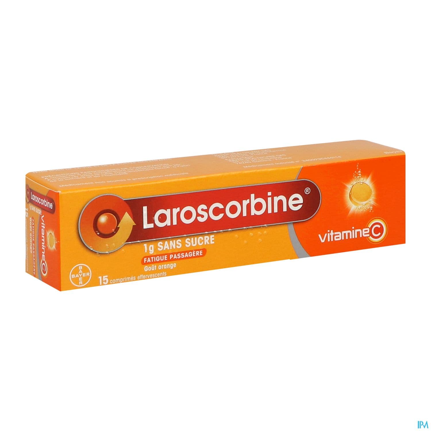 Laroscorbine Sans Sucre 1g Comprime Effervescent 15