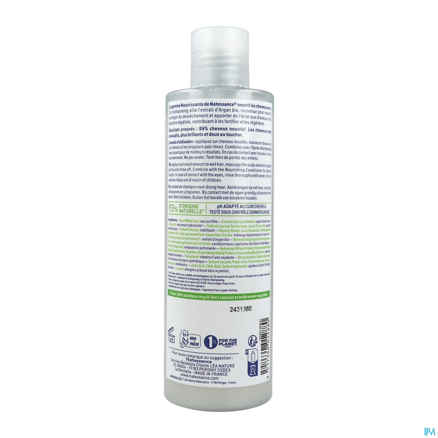 NATESSANCE SH ARGAN/KERAT 250ML