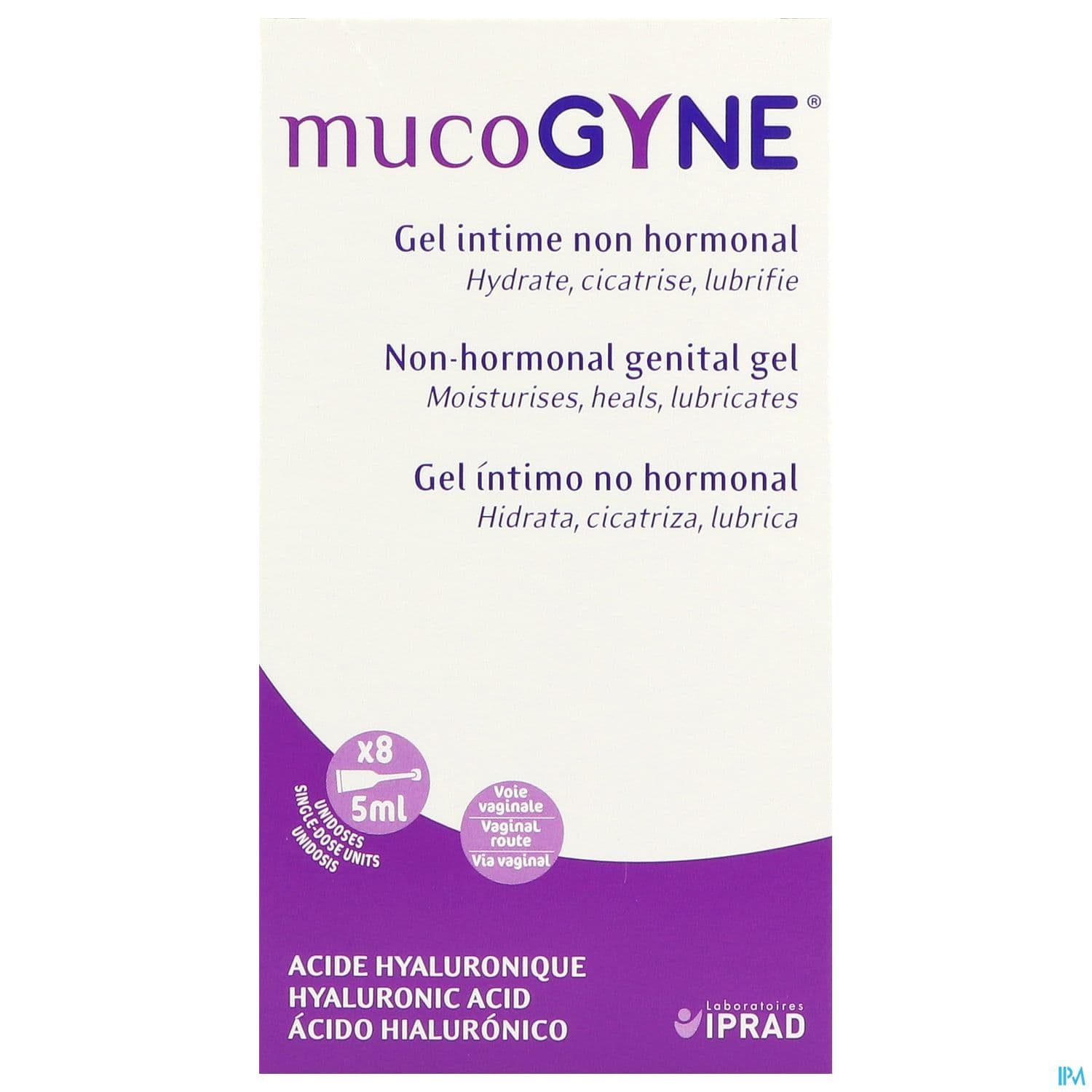 MUCOGYNE GEL INT NON HORMO AC HYALU 8UNID/5ML