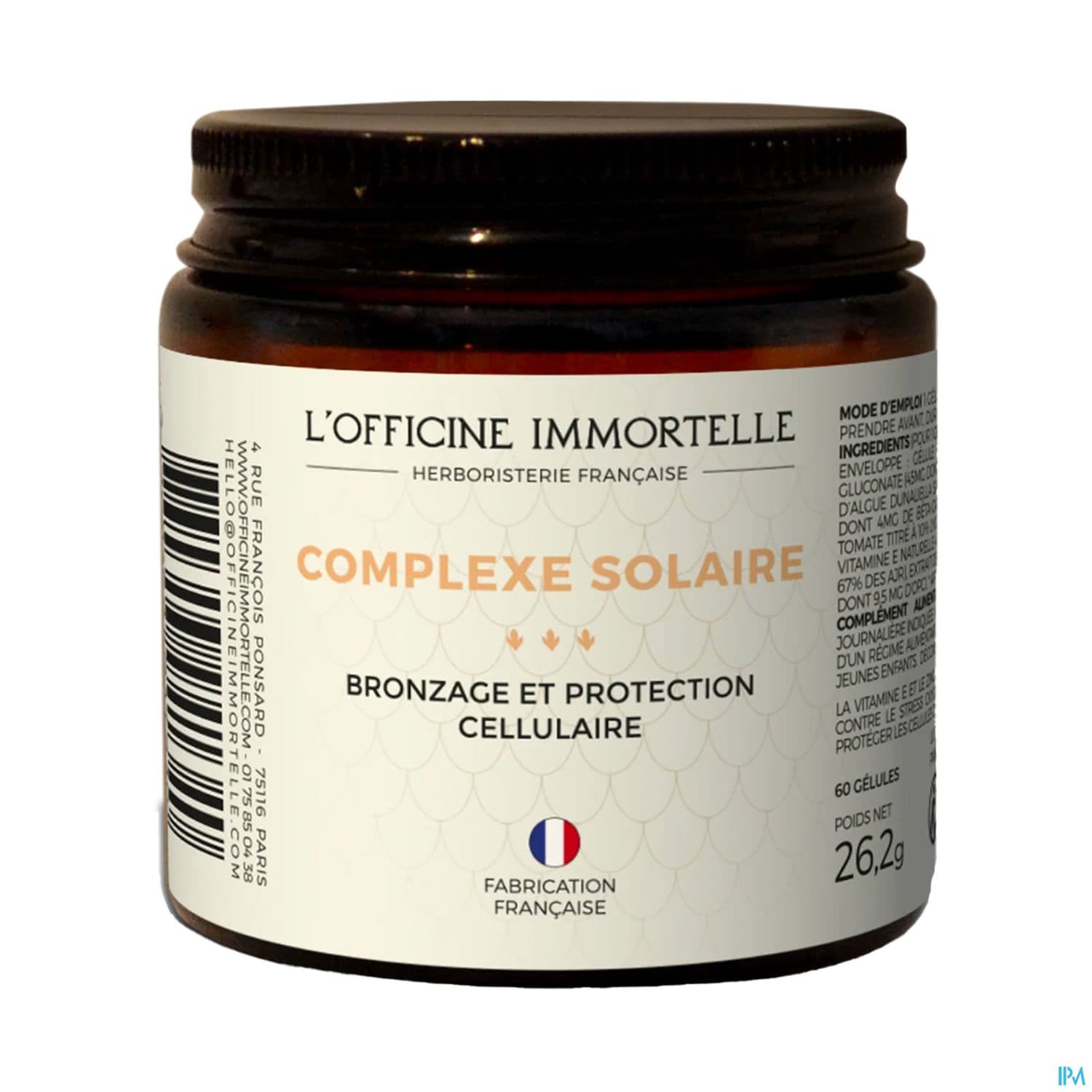 OFF IMMORTEL CPLXE SOLAIRE CAPS 60 — pharmacie onehealth