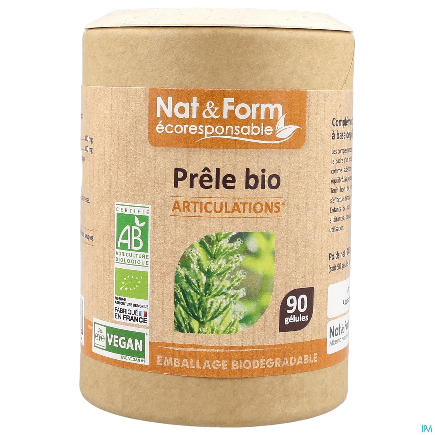 Nat Et Form Ecoresponsable Prele Bio Gelule Vegetale 90
