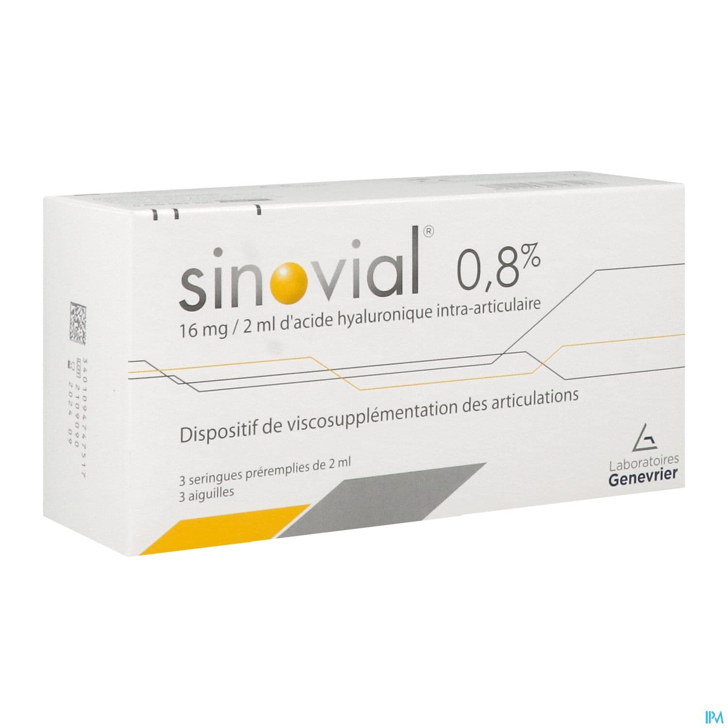 SINOVIAL 0.8% SERINGUE 2ML 3