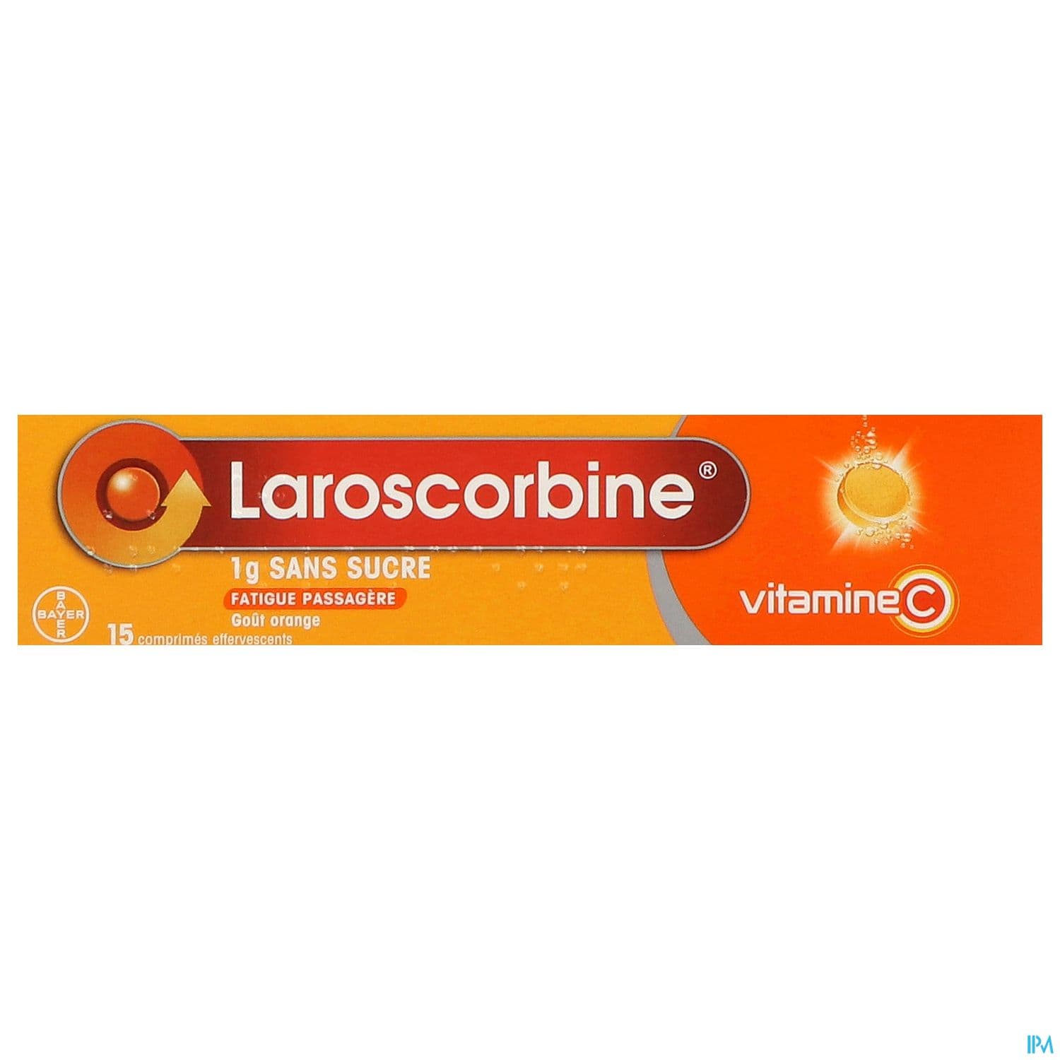 Laroscorbine Sans Sucre 1g Comprime Effervescent 15