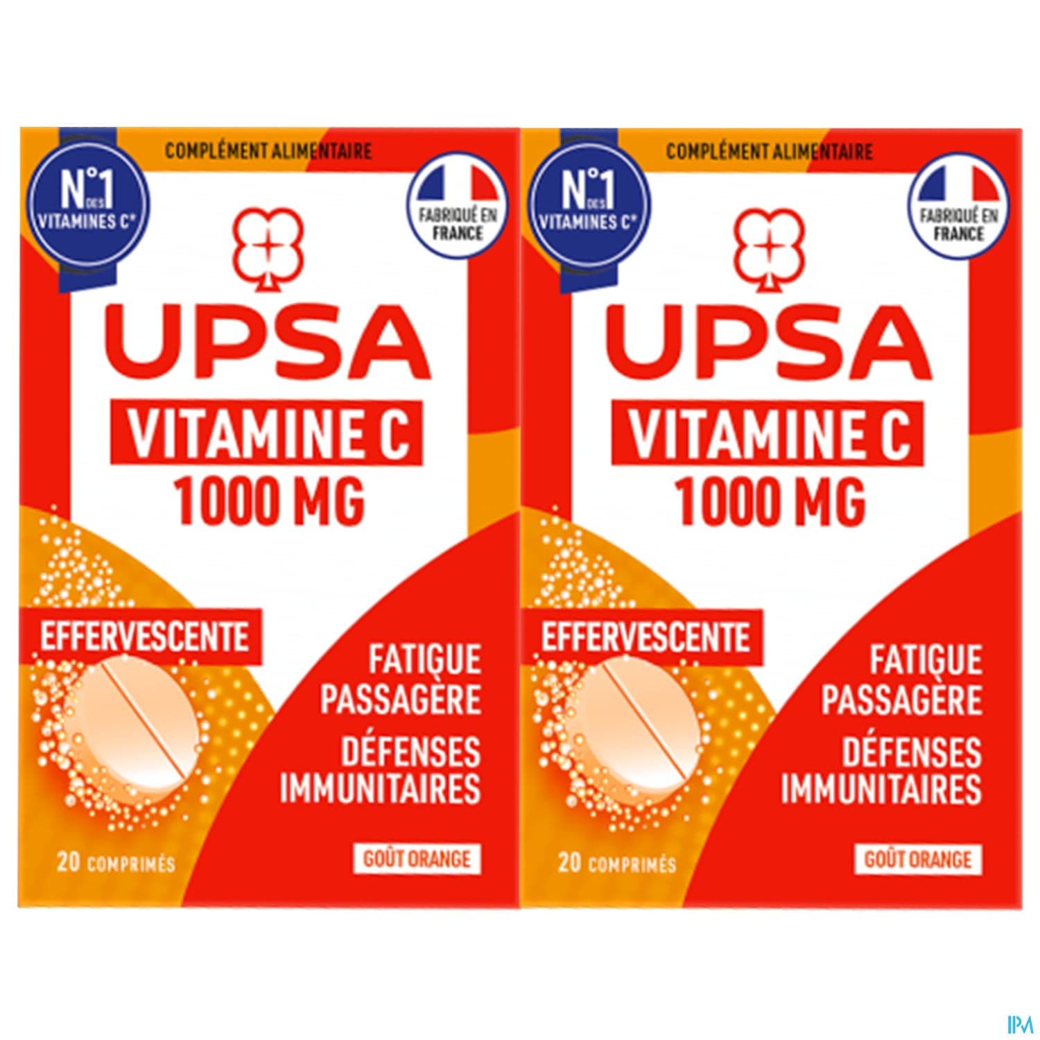 Upsa Vitamine C 1000mg Comprime Effervescent 20 X2