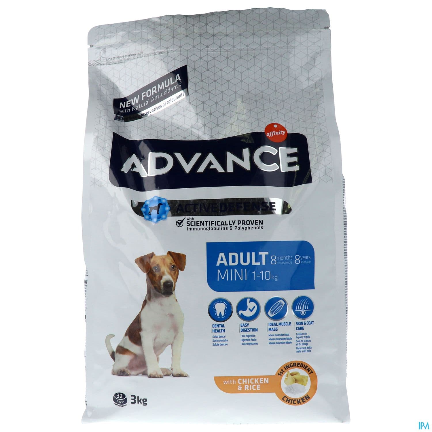 Advance Chien Adulte Mini Aliment Poulet Riz 3kg