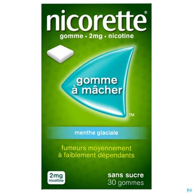 NICORETTE 2MG GOMME MENT GLA SS 30