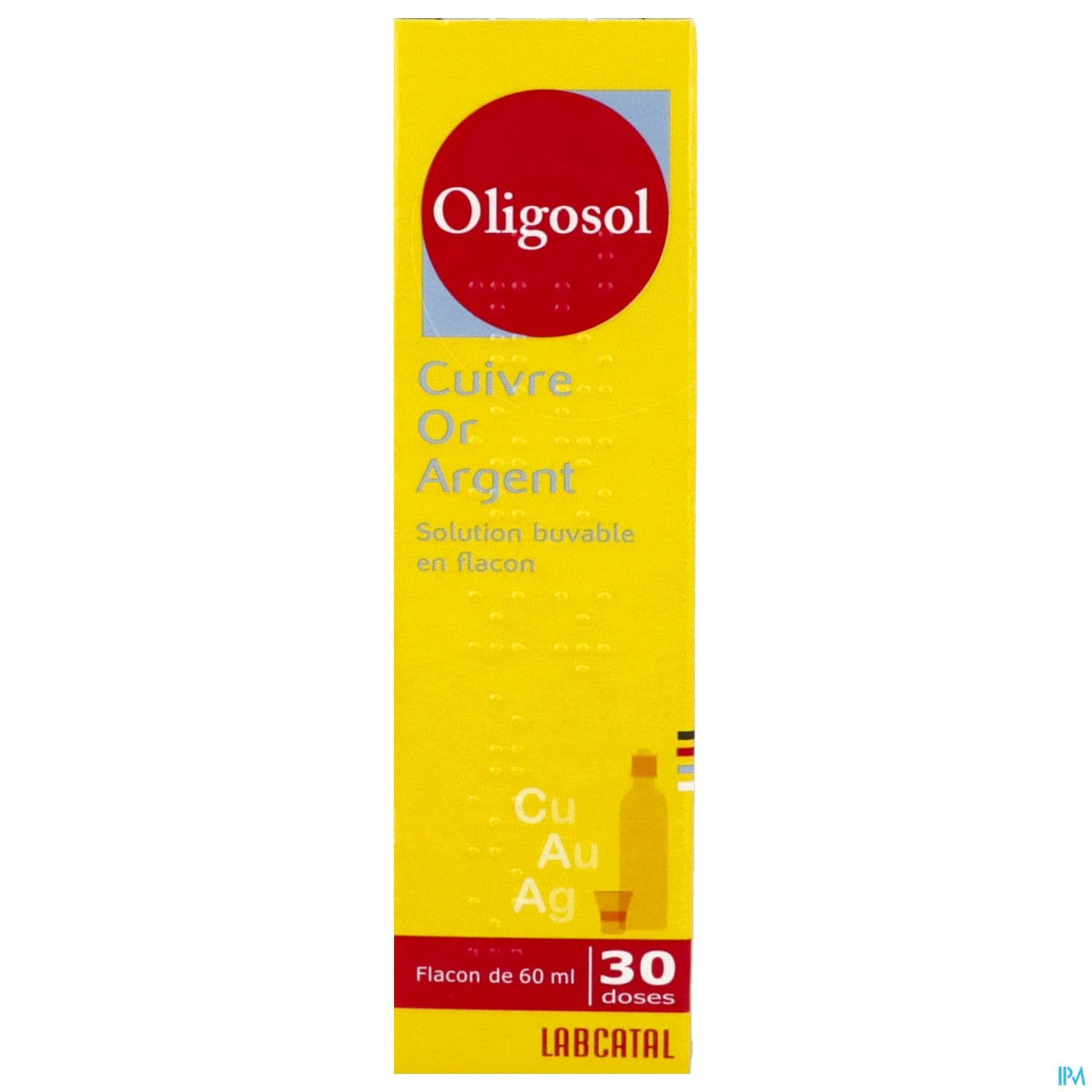 Oligosol Cuivre Or Colloidal Argent Solution Buvable 60ml