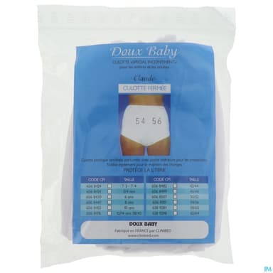 Claude Doux Baby Culotte Fermee T54/56