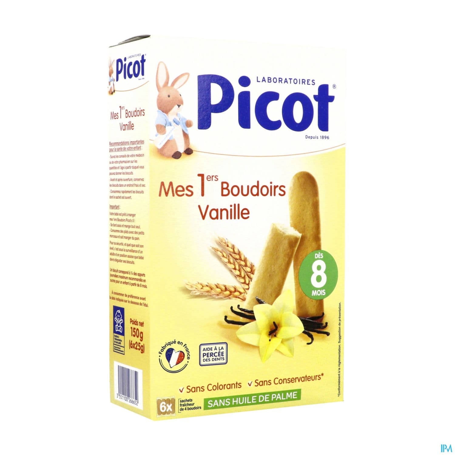 PICOT 1ER BOUDOIR VANILLE 24
